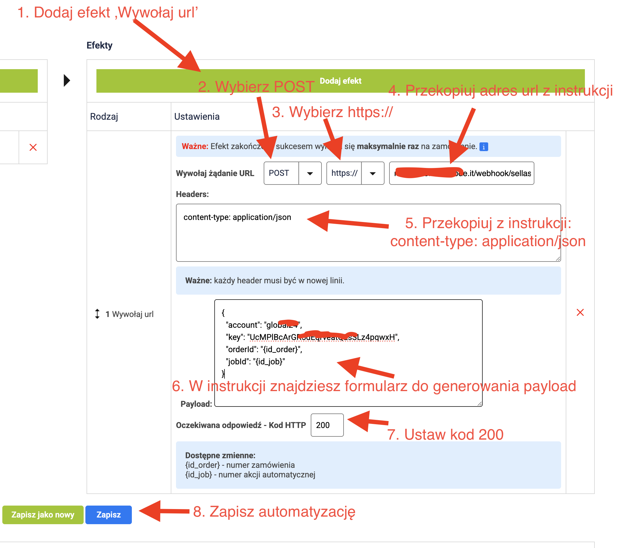 Utworzona automatyzacja